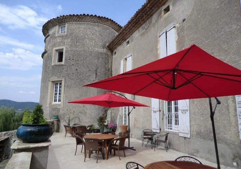 Chateau De Mauras Chomerac Bagian luar foto