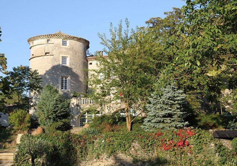 Chateau De Mauras Chomerac Bagian luar foto