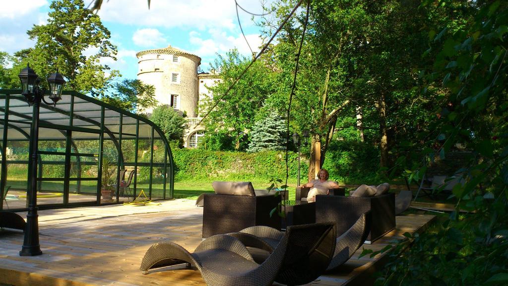 Chateau De Mauras Chomerac Bagian luar foto